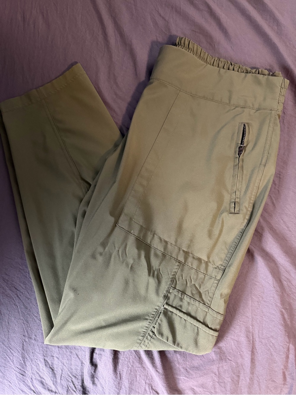 Athleta Olive Green Women's Cargo Pant Joggers